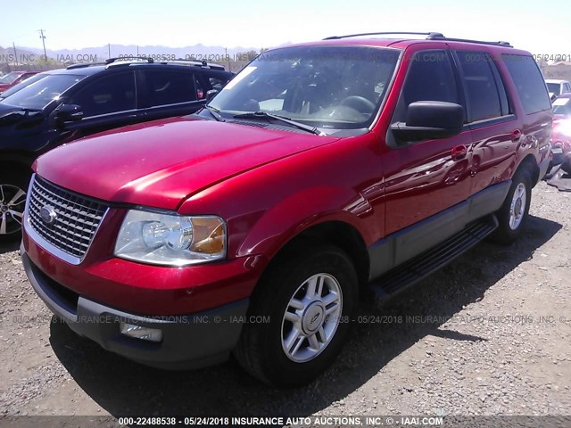 1FMRU15W73LC04078 - 2003 FORD EXPEDITION XLT RED photo 2