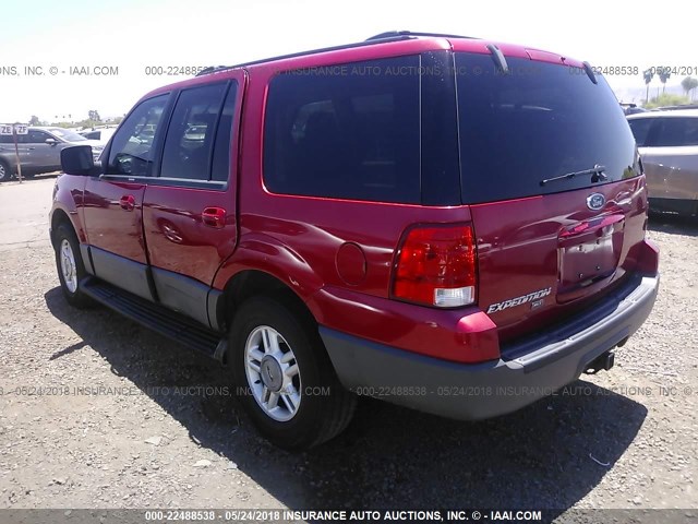 1FMRU15W73LC04078 - 2003 FORD EXPEDITION XLT RED photo 3