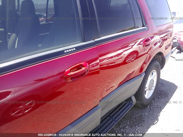 1FMRU15W73LC04078 - 2003 FORD EXPEDITION XLT RED photo 6