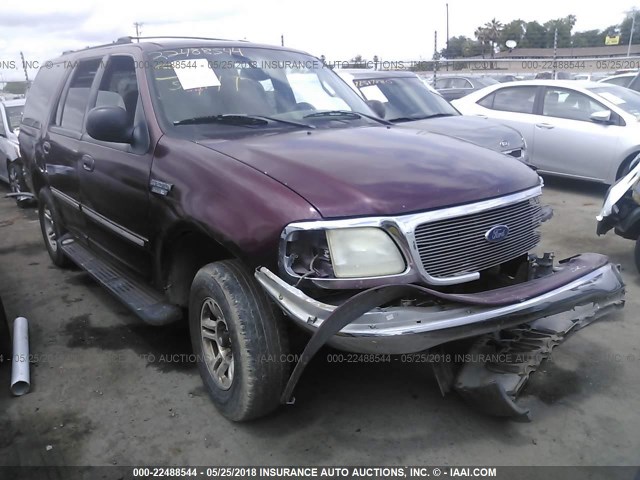 1FMRU15W91LB19403 - 2001 FORD EXPEDITION XLT 紫色 照片 1