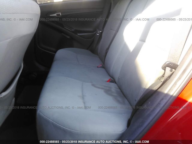 2T1KU4EE7AC379529 - 2010 TOYOTA COROLLA MATRIX  RED photo 8