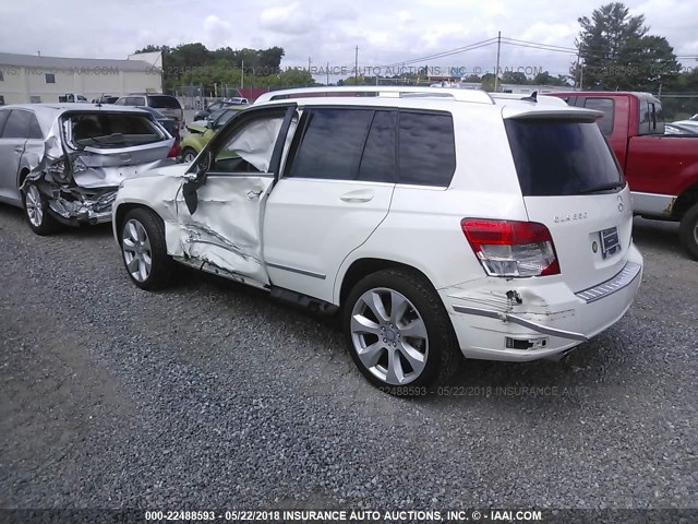 WDCGG8HB0AF471766 - 2010 MERCEDES-BENZ GLK 350 4MATIC WHITE photo 3