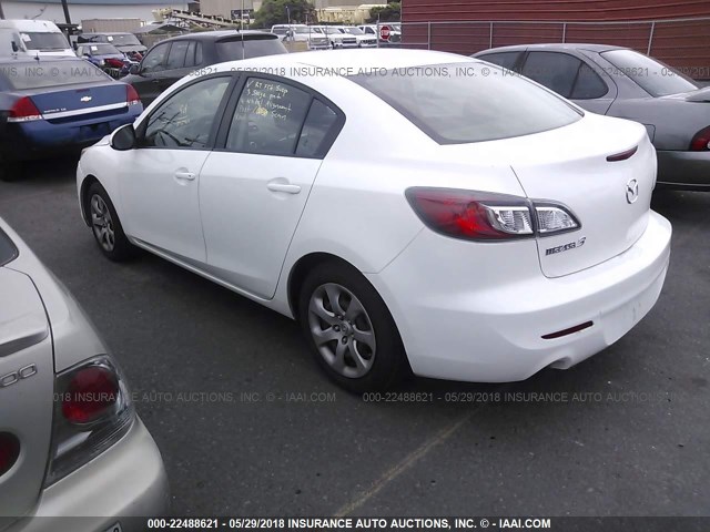 JM1BL1UG5C1583371 - 2012 MAZDA 3 I WHITE photo 3