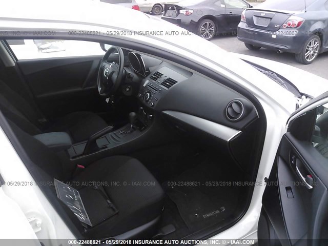 JM1BL1UG5C1583371 - 2012 MAZDA 3 I WHITE photo 5