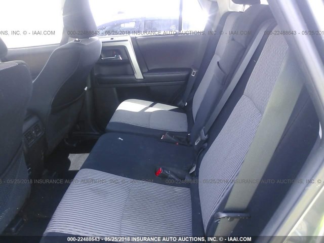 JTEBU5JR8G5293498 - 2016 TOYOTA 4RUNNER SR5 PREM/LTDL/TRAIL/TRD GRAY photo 8