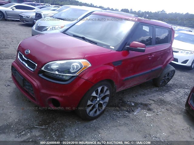 KNDJT2A61C7370847 - 2012 KIA SOUL +/!/SPORT RED photo 2