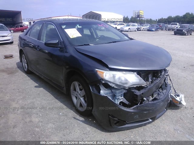 4T1BF1FKXCU052136 - 2012 TOYOTA CAMRY SE/LE/XLE BLUE photo 1