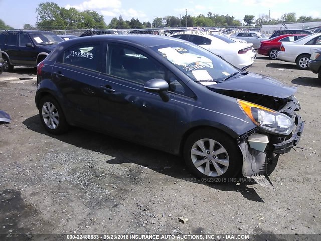 KNADN5A35D6113175 - 2013 KIA RIO EX/SX GRAY photo 1