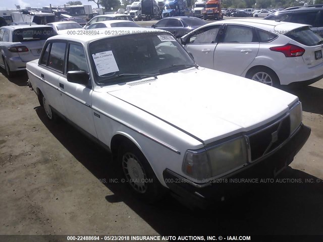 YV1AS8803N1464641 - 1992 VOLVO 240 GL WHITE photo 1