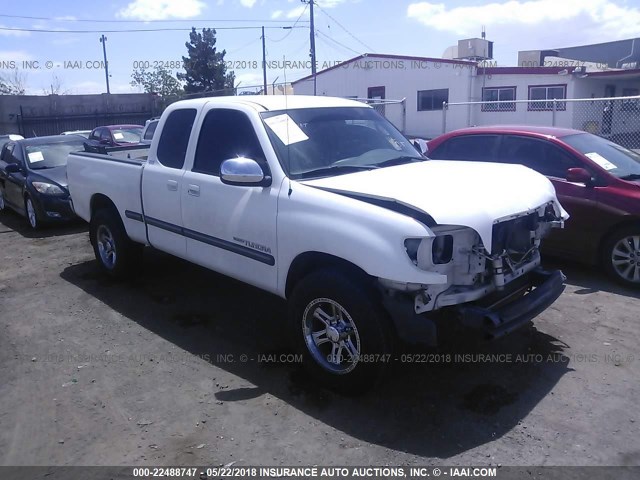 5TBRN34191S149995 - 2001 TOYOTA TUNDRA ACCESS CAB SR5 WHITE photo 1