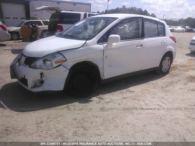 3N1BC1CP5CK276608 - 2012 NISSAN VERSA S/SL WHITE photo 2