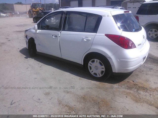 3N1BC1CP5CK276608 - 2012 NISSAN VERSA S/SL WHITE photo 3