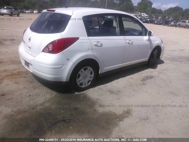 3N1BC1CP5CK276608 - 2012 NISSAN VERSA S/SL WHITE photo 4