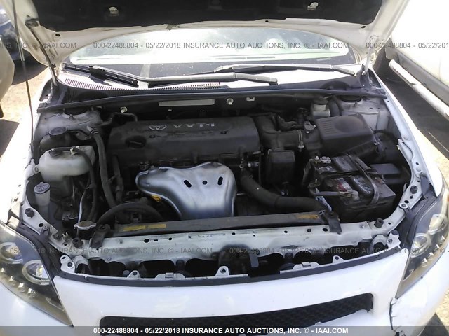 JTKDE167X80224975 - 2008 TOYOTA SCION TC 白色 照片 10