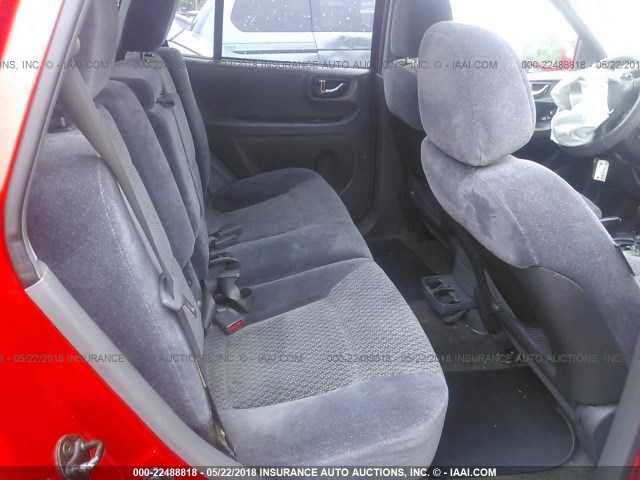 KM8SB12B94U716400 - 2004 HYUNDAI SANTA FE GL RED photo 8