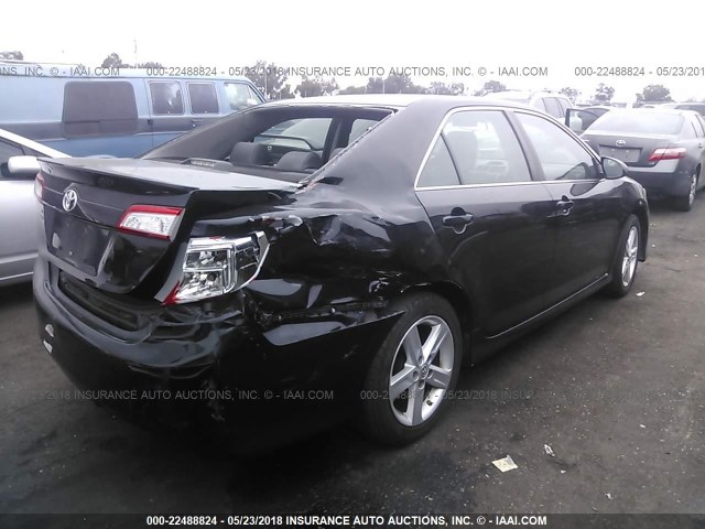 4T1BF1FK2CU185294 - 2012 TOYOTA CAMRY SE/LE/XLE 黑色 照片 4