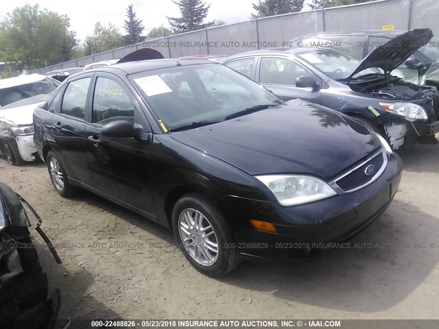 1FAFP34N57W148445 - 2007 FORD FOCUS ZX4/S/SE/SES BLACK photo 1