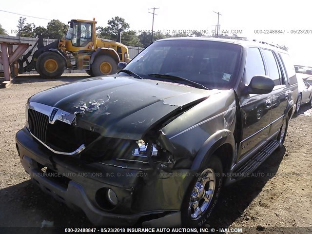 5LMEU27R81LJ12788 - 2001 LINCOLN NAVIGATOR 绿色 照片 2