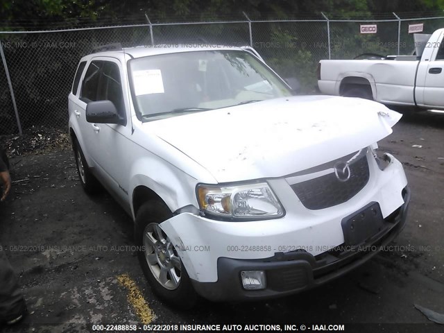 4F2CZ02Z48KM02893 - 2008 MAZDA TRIBUTE I WHITE photo 1