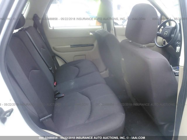 4F2CZ02Z48KM02893 - 2008 MAZDA TRIBUTE I WHITE photo 8