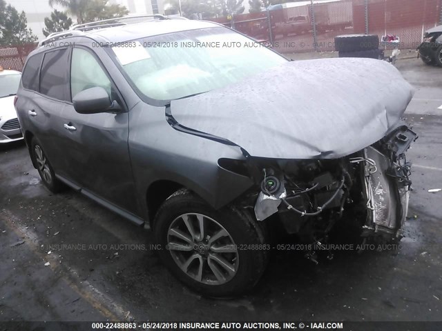 5N1AR2MN1GC657082 - 2016 NISSAN PATHFINDER S/SV/SL/PLATINUM 灰色 照片 1