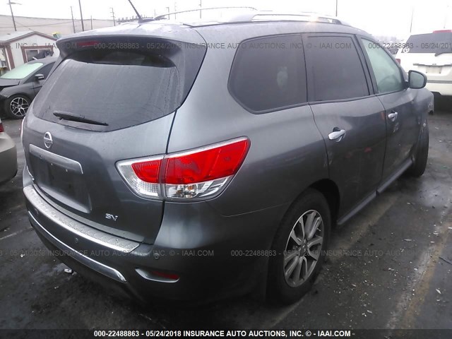 5N1AR2MN1GC657082 - 2016 NISSAN PATHFINDER S/SV/SL/PLATINUM 灰色 照片 4