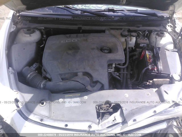 1G1ZG57B894159922 - 2009 CHEVROLET MALIBU LS თეთრი ფოტო 10