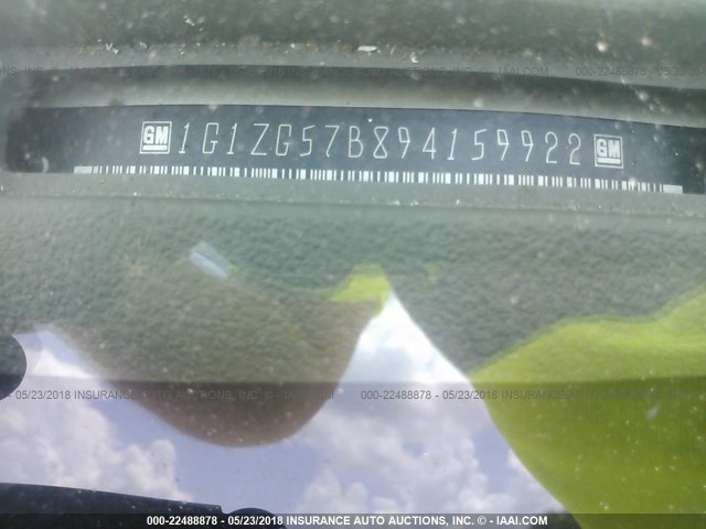 1G1ZG57B894159922 - 2009 CHEVROLET MALIBU LS თეთრი ფოტო 9