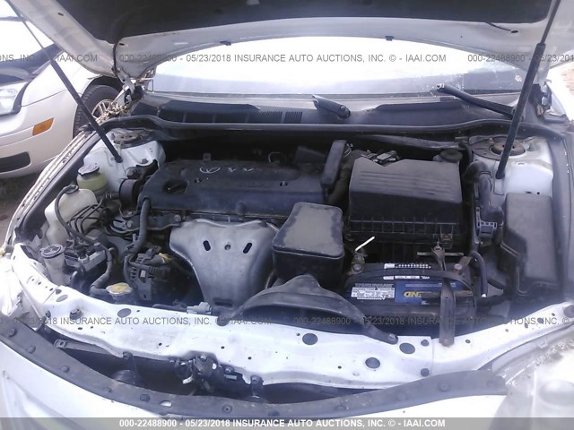 4T4BE46KX8R030767 - 2008 TOYOTA CAMRY CE/LE/XLE/SE WHITE photo 10