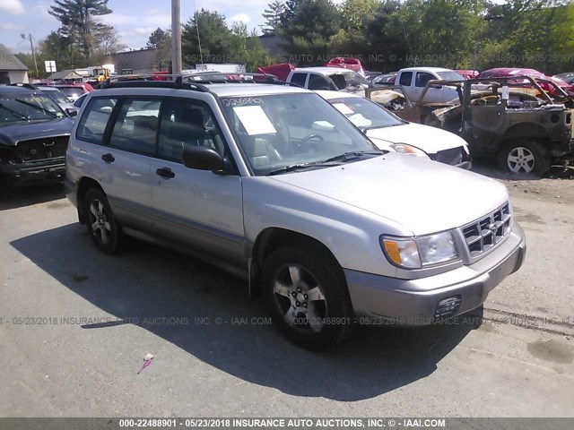 JF1SF6553YH711340 - 2000 SUBARU FORESTER S GRAY photo 1