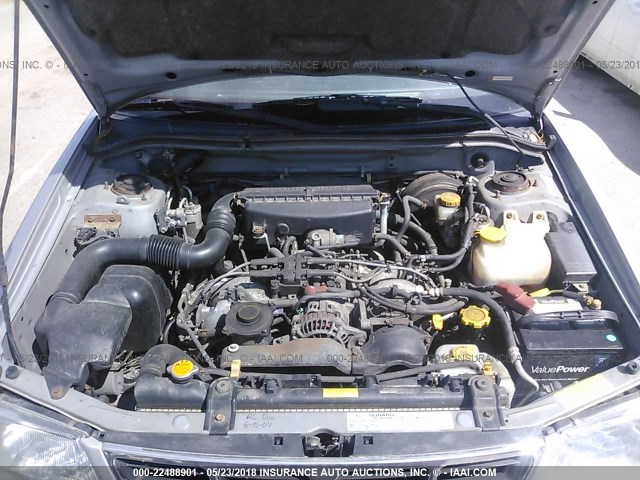 JF1SF6553YH711340 - 2000 SUBARU FORESTER S GRAY photo 10