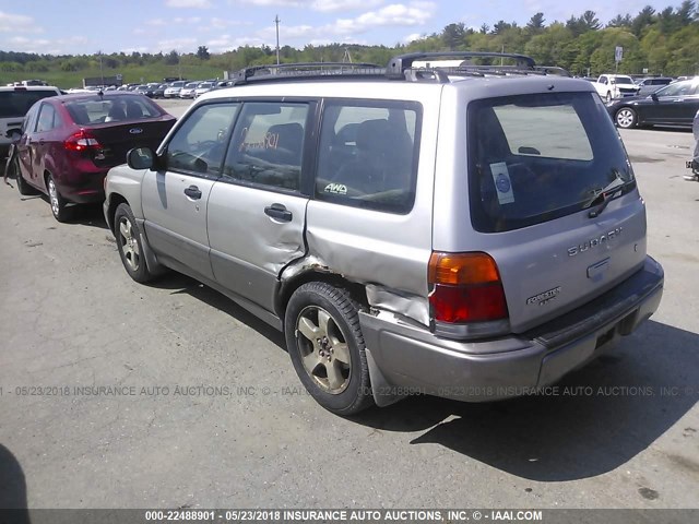 JF1SF6553YH711340 - 2000 SUBARU FORESTER S GRAY photo 3