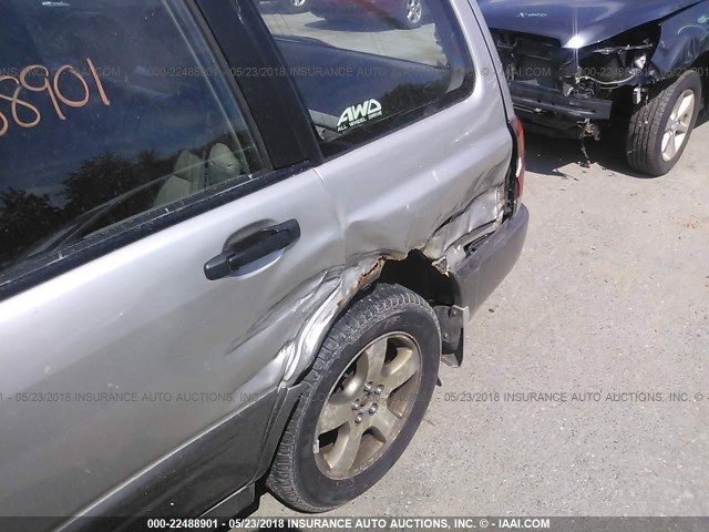 JF1SF6553YH711340 - 2000 SUBARU FORESTER S GRAY photo 6