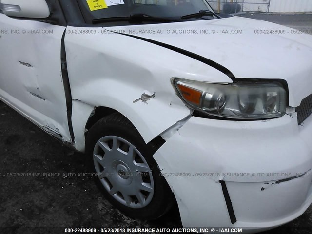JTLKE50E191073537 - 2009 TOYOTA SCION XB თეთრი ფოტო 6