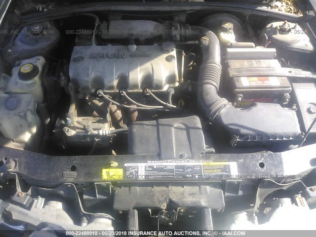 1G8ZH5286YZ130611 - 2000 SATURN SL1 GRAY photo 10