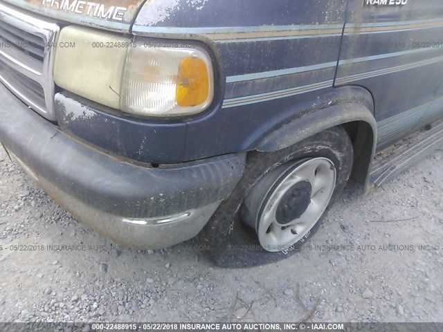 2B6HB21Y6RK552874 - 1994 DODGE RAM VAN B250 BLUE photo 6