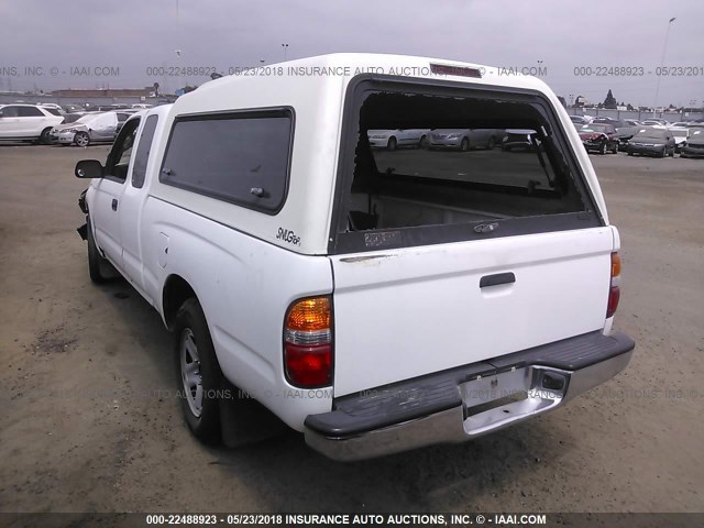 5TEVL52N13Z261774 - 2003 TOYOTA TACOMA XTRACAB WHITE photo 3