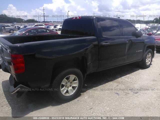 3GCPCREH1EG282533 - 2014 CHEVROLET SILVERADO C1500 LT BLACK photo 4