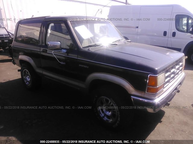 1FMCU14T0KUB02305 - 1989 FORD BRONCO II BLACK photo 1