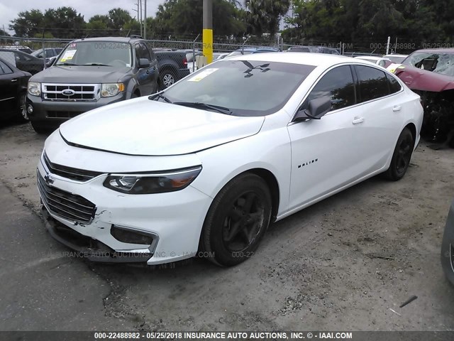 1G1ZB5ST8GF355214 - 2016 CHEVROLET MALIBU LS 白色 照片 2