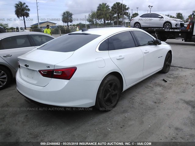 1G1ZB5ST8GF355214 - 2016 CHEVROLET MALIBU LS 白色 照片 4