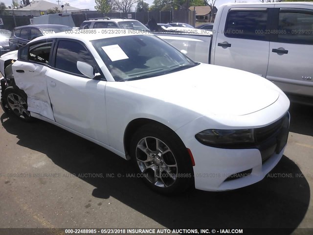 2C3CDXJG9GH105460 - 2016 DODGE CHARGER SXT WHITE photo 1