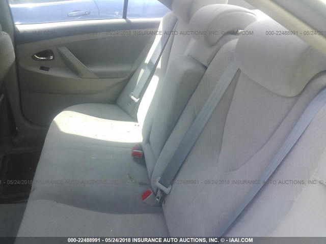 4T1BE46K28U790654 - 2008 TOYOTA CAMRY CE/LE/XLE/SE SILVER photo 8