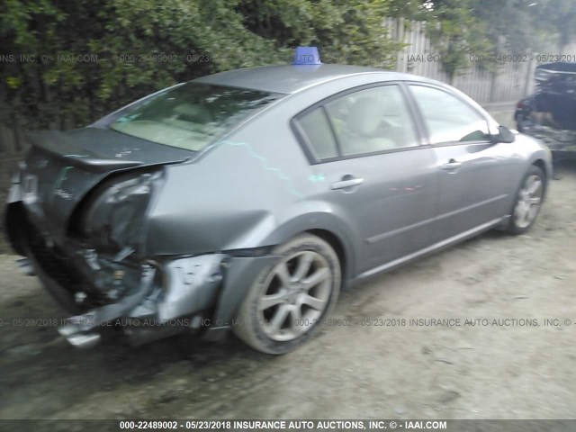 1N4BA41E57C836098 - 2007 NISSAN MAXIMA SE/SL GRAY photo 4