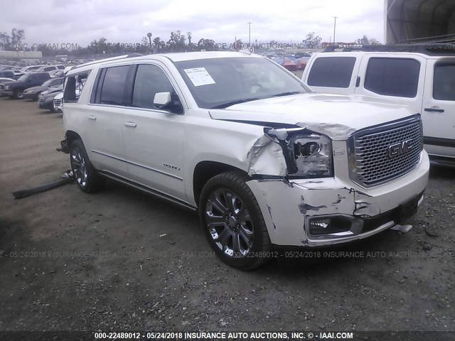 1GKS2JKJ3FR725485 - 2015 GMC YUKON XL DENALI CREAM photo 1