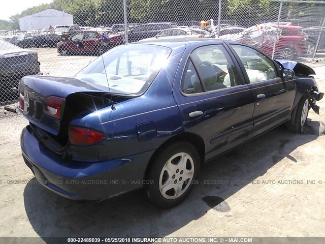 1G1JF5246Y7400768 - 2000 CHEVROLET CAVALIER LS 蓝色 照片 4