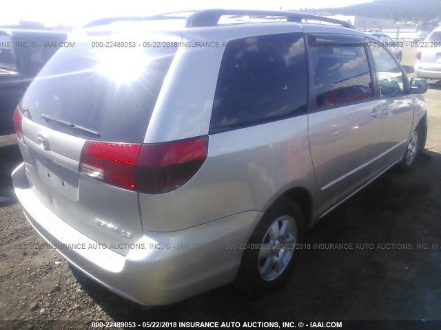 5TDZA23C65S347245 - 2005 TOYOTA SIENNA CE/LE SILVER photo 4