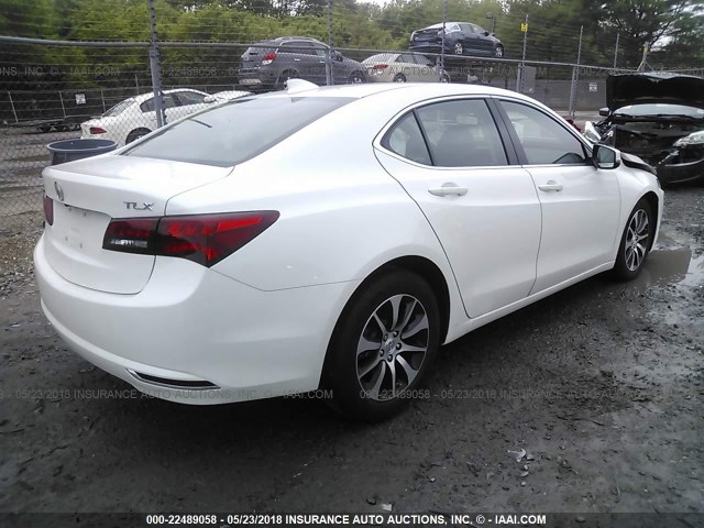 19UUB1F3XGA015890 - 2016 ACURA TLX WHITE photo 4