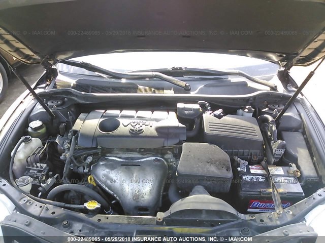 4T4BF3EK9BR126079 - 2011 TOYOTA CAMRY SE/LE/XLE შავი ფოტო 10