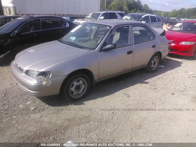 1NXBR12E2XZ290754 - 1999 TOYOTA COROLLA VE/CE/LE TAN photo 2